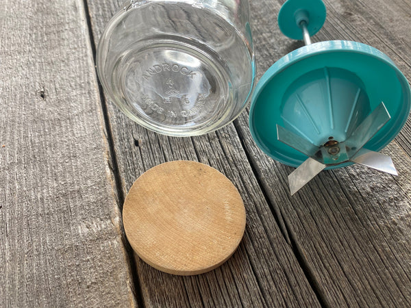 Vintage Turquoise Androck Food Chopper