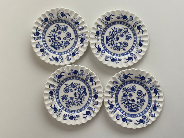 Individual Vintage J & G Meakin Blue Nordic Bread and Butter Plates