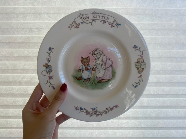 Set of 2 Vintage Royal Albert Tom Kitten Plates