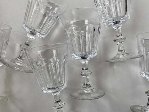 Set of 6 Vintage Arc France Wine Glasses