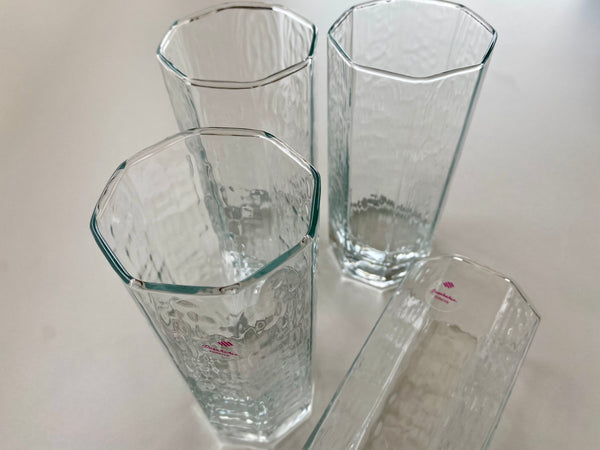 Set of 4 Vintage Pasabahce Glass Tumblers