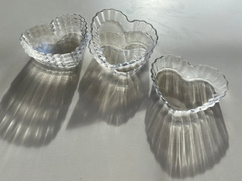 Individual Arc Semi Iridescent Cuisine Heart Shaped Tart Pans