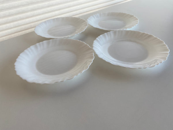 Individual Arcopal White Trianon Salad Plate