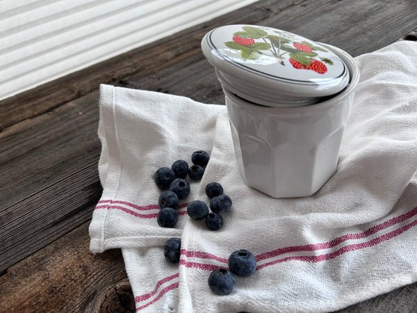 Vintage Strawberry Jam Jar