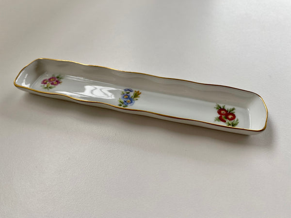 Vintage Limoges France Linear Jewellery Dish