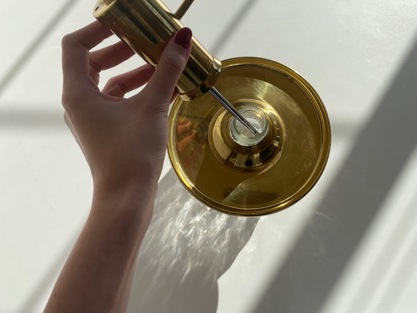 Vintage Brass and Glass Shot Dispenser