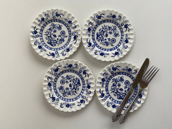 Individual Vintage J & G Meakin Blue Nordic Bread and Butter Plates