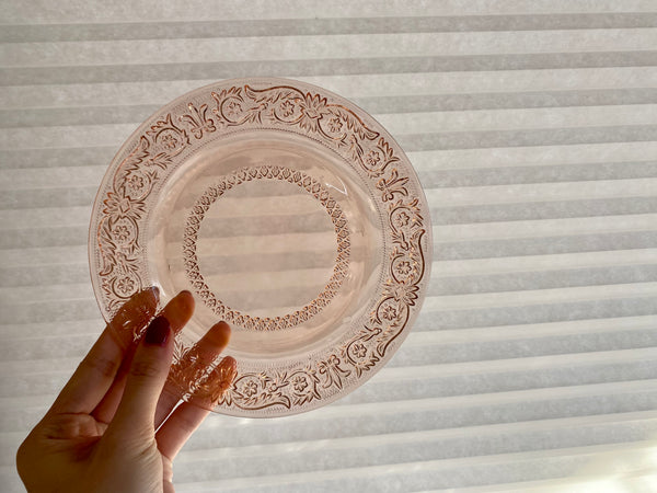 Individual Vintage KIG Pink Salad Plate