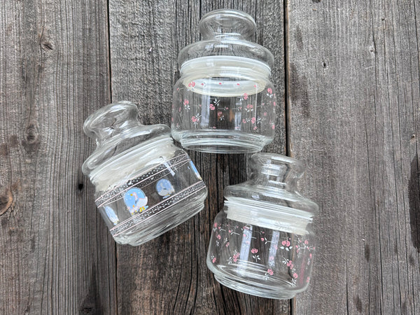 Individual Vintage Air-Tight Glass Container