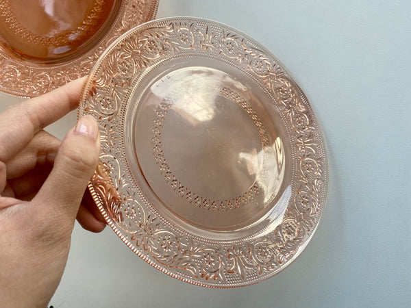 Individual Vintage KIG Pink Salad Plate