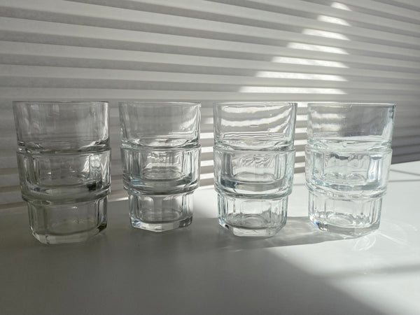 Individual Vintage Ikea X Duralex Made in France Stackable Glass Tumbers