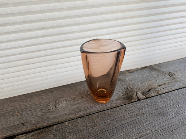 Vintage Small Pink Glass Vase