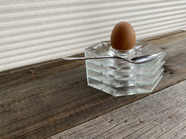 Set of 4 Vintage Luminarc Octime Egg Cups