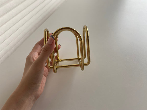 Vintage Brass Memo Note Holder