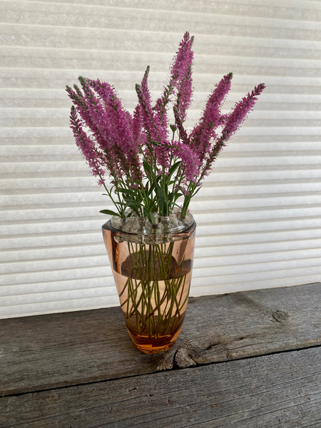 Vintage Small Pink Glass Vase