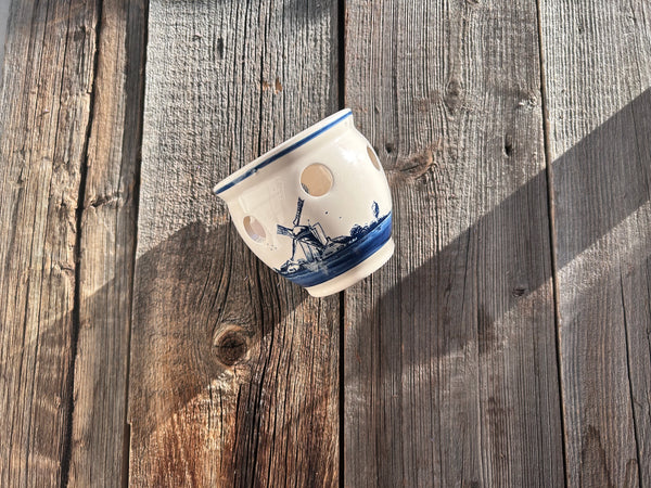 Vintage Delft Blue Holland Hand-Painted Planter