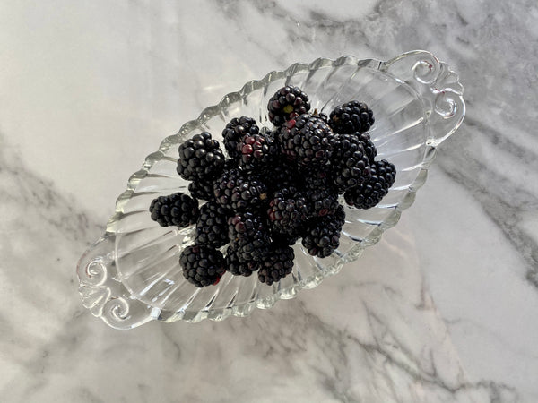 Vintage Oval Glass Dish