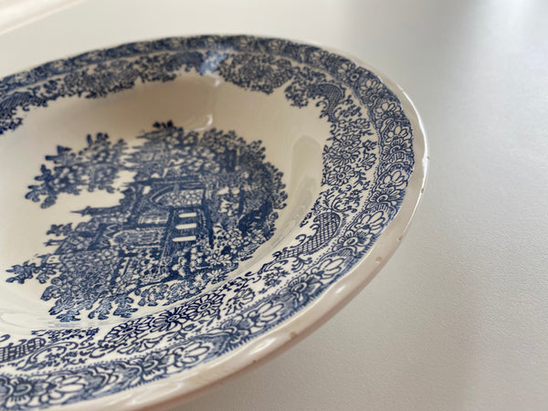 Vintage N.I.C.E. Extrastone Italy Blue Bowl