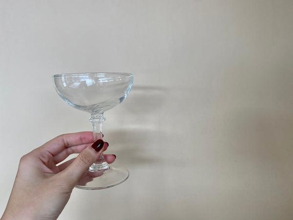 Set of 2 Vintage Coupe Glasses