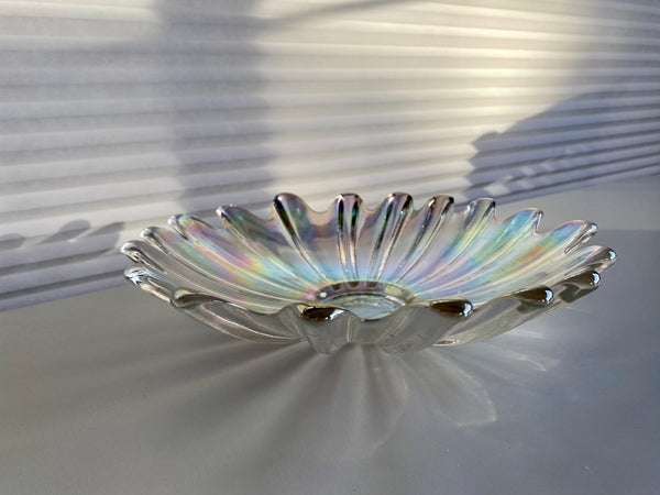 Vintage Federal Glass Iridescent Large Bowl