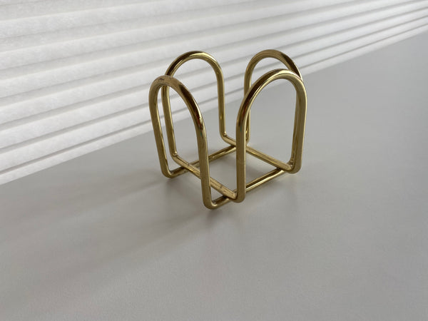 Vintage Brass Memo Note Holder