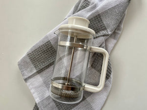 Vintage Small White Pyrex French Press