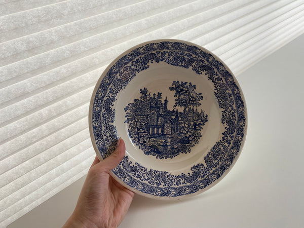 Vintage N.I.C.E. Extrastone Italy Blue Bowl