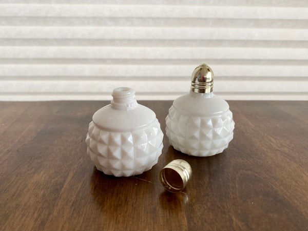 Vintage Milk Glass Made in Japan Salt and Pepper Shaker