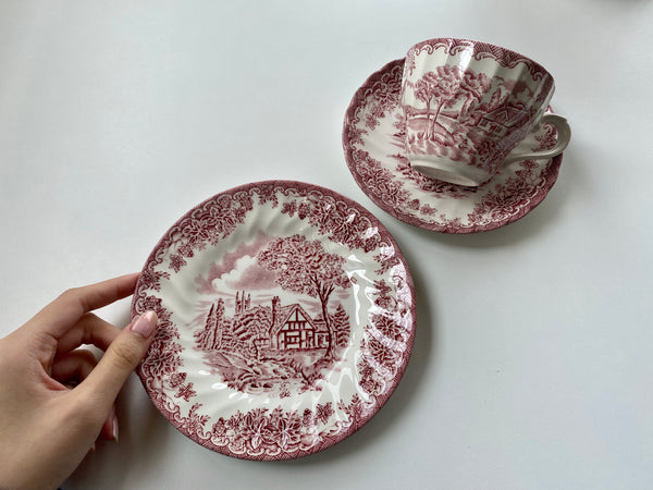 Individual Churchill The Brook Pink Bread and Butter Plate