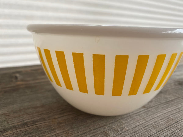 Vintage Hazel Atlas Yellow Stripe Bowl