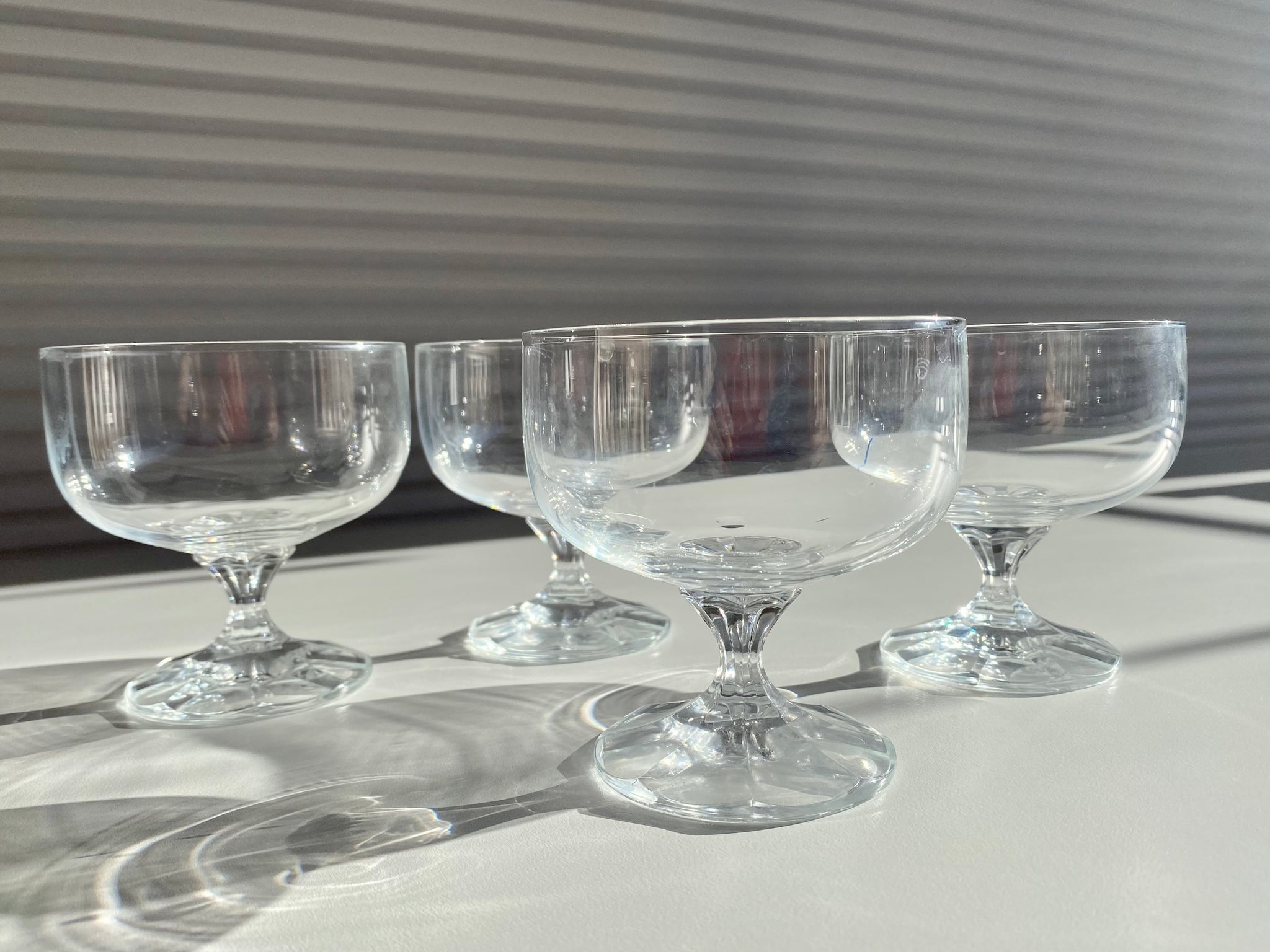 Vintage Glass Dessert Cups