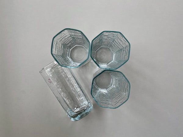 Set of 4 Vintage Pasabahce Glass Tumblers