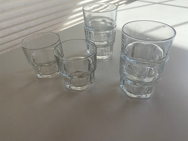 Individual Vintage Ikea X Duralex Made in France Stackable Glass Tumbers