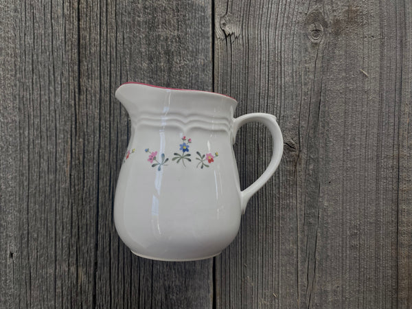 Vintage Pink Floral Creamer