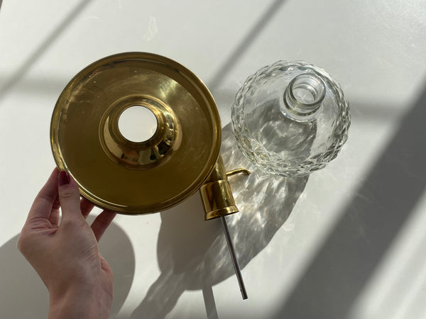 Vintage Brass and Glass Shot Dispenser