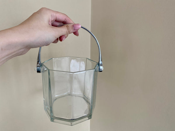 Vintage Octime Clear Ice Bucket