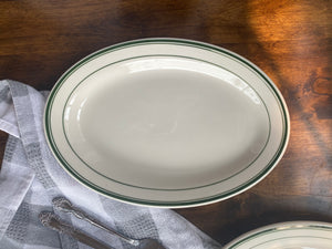 Tuxton China Green Bay Large Oval Plate