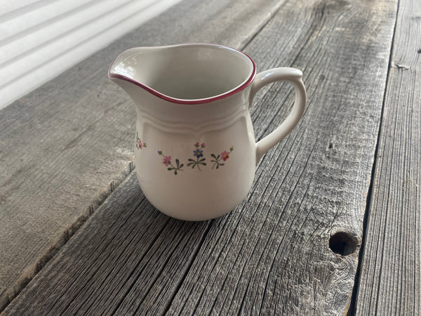 Vintage Pink Floral Creamer