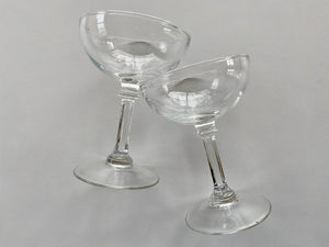 Set of 2 Vintage Coupe Glasses