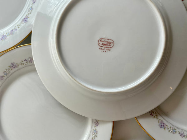 Individual Vintage Noritake Lilac Time Dinner Plate