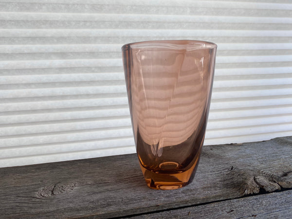 Vintage Small Pink Glass Vase