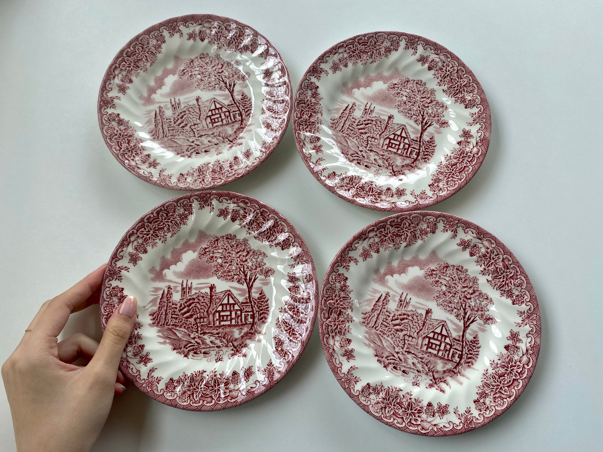 Individual Churchill The Brook Pink Bread and Butter Plate