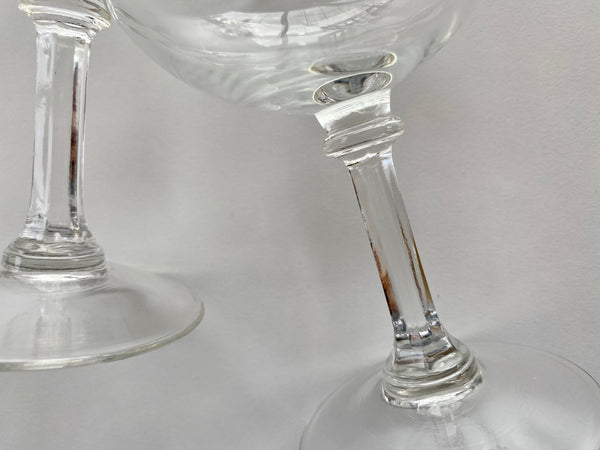 Set of 2 Vintage Coupe Glasses