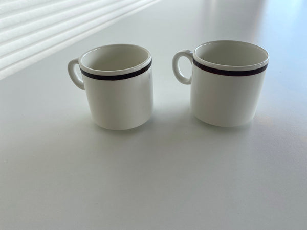 Vintage Set of 2 Stackable Japanese Mugs