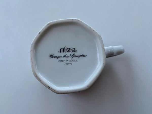 Individual Vintage Mikasa Younger Than Springtime Windmill Mug