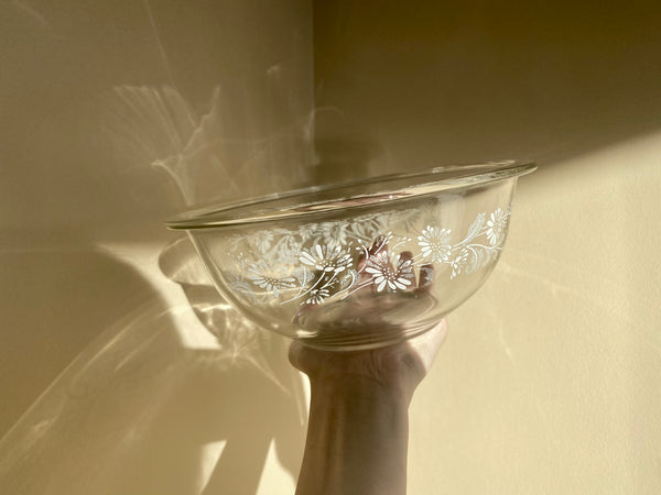 Set of 3 Vintage Pyrex Clear Colonial Mist Nesting Bowls
