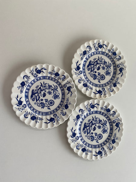 Individual Vintage J & G Meakin Blue Nordic Bread and Butter Plates