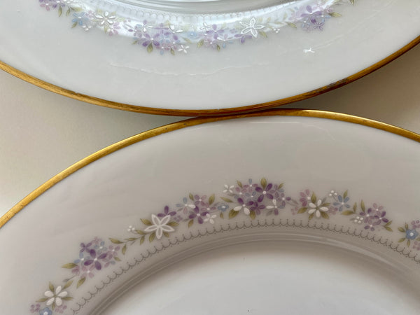 Individual Vintage Noritake Lilac Time Dinner Plate