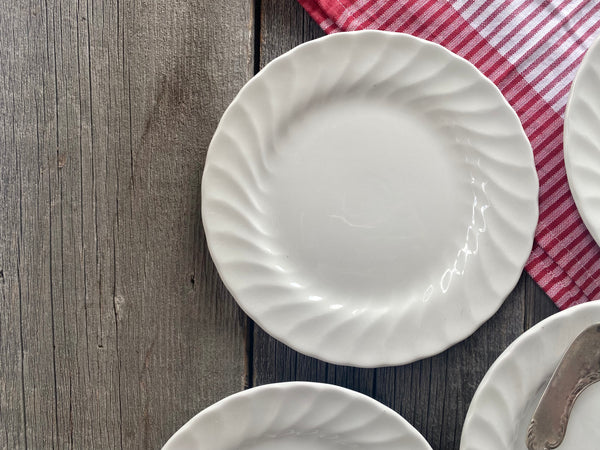 Individual Vintage Wood & Sons Camelot White Salad Plate