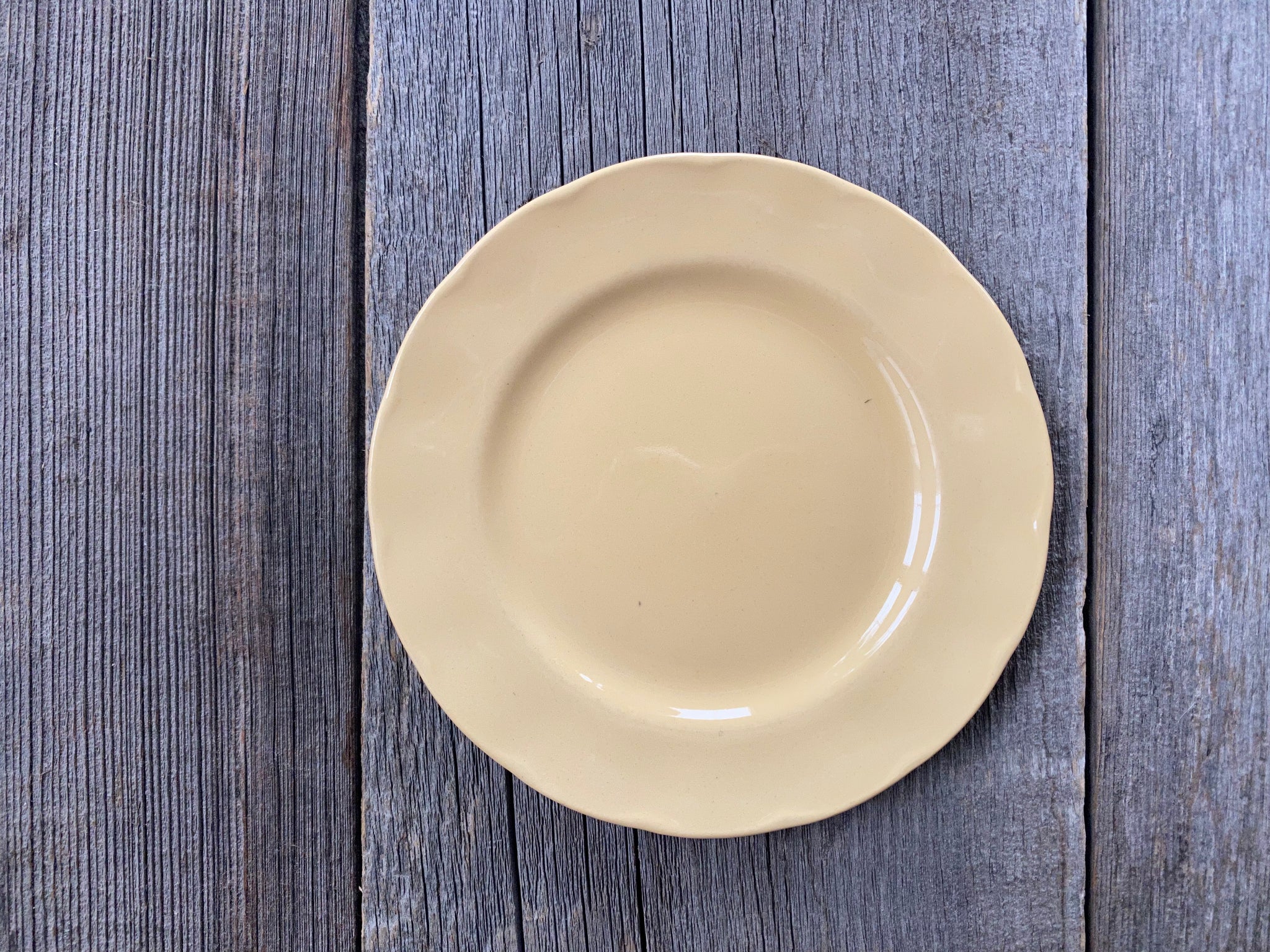 Individual Vintage Yellow Grindley Petalware Bread and Butter Plate